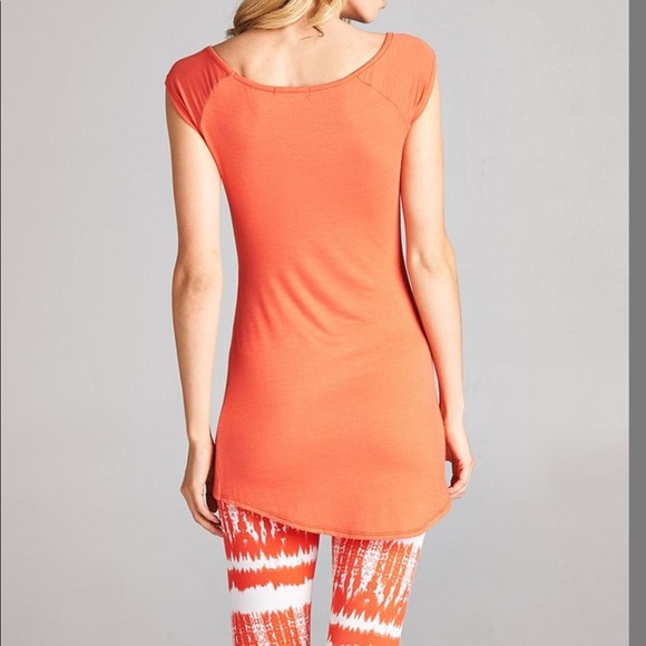 🍊 Tangerine Tulip Hem Top 🍊 - Picture 6 of 11